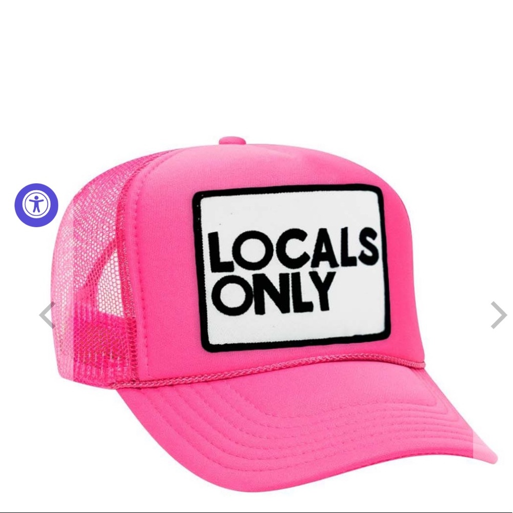 Aviator Nation Locals Only Trucker Hat Pink